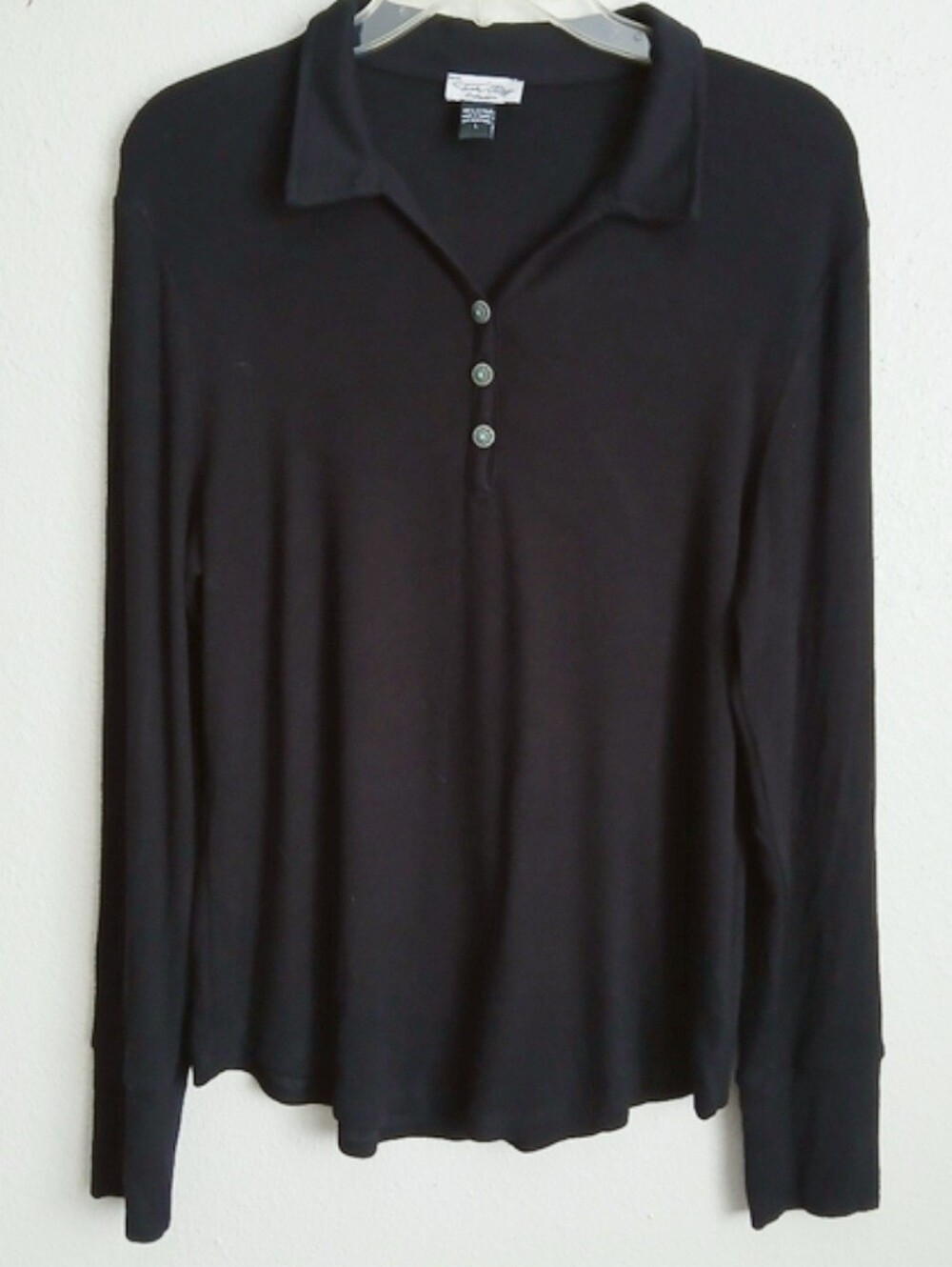 Tasha Polizzi Black Long Sleeve Pullover Size Large Western Cowgirl